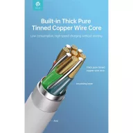   DEVIA USB TYPE-C - USB TYPE-C ADAT- ÉS TÖLTŐKÁBEL 1 M-ES VEZETÉKKEL - KINTONE SERIES TYPE-C TO TYPE-C CABLE - 60W, WHITE
