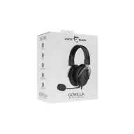   WHITE SHARK GORILLA-B/G, GH-2341-B/G gamer fejhallgató, fekete/ezüst, (3.5 Jack)