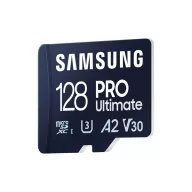   SAMSUNG Memóriakártya, PRO Ultimate microSD 128GB, Class 10, V30, A2, Grade 3 (U3), R200/W130