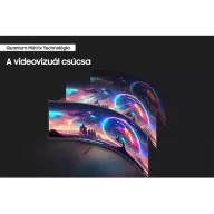   SAMSUNG Ívelt Gaming 240Hz VA monitor 57" G95NC, 7680x2160, 32:9, 420cd/m2, 1ms, 3xHDMI/DP/2xUSB