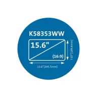   KENSINGTON Monitorszűrő (MagPro Magnetic Privacy 15.6" Laptop 16:9)