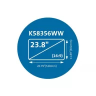   KENSINGTON Monitorszűrő (MagPro Magnetic Privacy 23.8" Monitors 16:9)