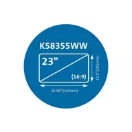   KENSINGTON Monitorszűrő (MagPro Magnetic Privacy 23" Monitors)