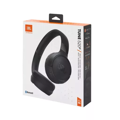 JBL Tune 520BT (vezeték nélküli fejhallgató), Fekete