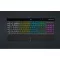CORSAIR Vezetékes Billentyűzet Gaming, K55 RGB PRO, 6 programozható billentyű, Cseppálló, Csuklótámasz, US, fekete