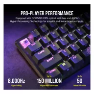  CORSAIR Vezetékes Billentyűzet Gaming, K65 PRO MINI RGB 65%, Optical-Mechanical, US, szürke