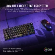   CORSAIR Vezetékes Billentyűzet Gaming, K65 PRO MINI RGB 65%, Optical-Mechanical, US, szürke