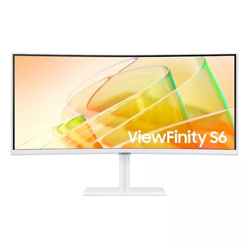 SAMSUNG Ívelt VA monitor 34" ViewFinity S6, QHD (3440 x 1440), 21:9, 100Hz, 5ms, 1xHDMI, Display Port, Thunderbolt4