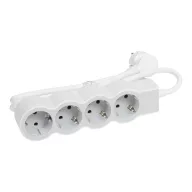   LEGRAND Elosztósor Standard 4x2P+F, 3 m vezetékkel, fehér-szürke