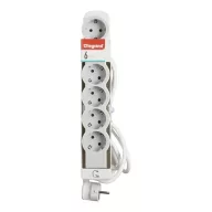   LEGRAND Elosztósor Standard 6x2P+F, 3 m vezetékkel, fehér-szürke