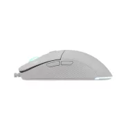   WHITE SHARK BAGDEMAGUS-W, GM-5010W gamer egér, 6D, fehér, 7200 dpi, RGB