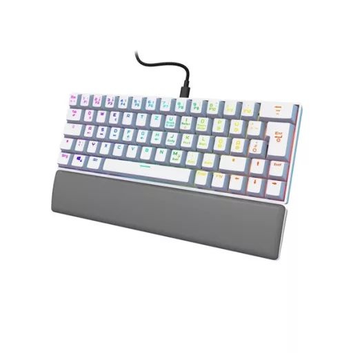 URAGE by HAMA 217829, GAMING URAGE EXODUS 760TKL MECHANIKUS MINI BILLENTYŰZET, RGB, RED SWITCH, FEHÉR