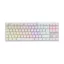 WHITE SHARK WS GK-2106W/R-US COMMANDOS fehér mechanikus angol (red switch) gamer billentyűzet