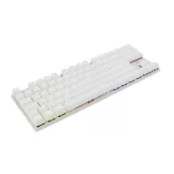   WHITE SHARK WS GK-2106W/R-US COMMANDOS fehér mechanikus angol (red switch) gamer billentyűzet