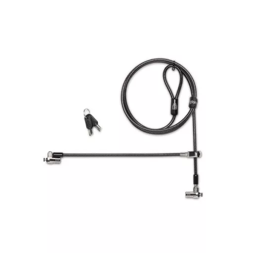 KENSINGTON Biztonsági zár, kulcsos, 2 eszköznek (MicroSaver® 2.0 Keyed Twin Laptop Lock)
