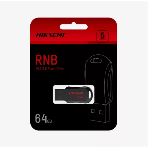 HIKSEMI Pendrive 64GB M200R "RNB" USB 2.0, Fekete (HIKVISION)