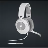   CORSAIR Vezetékes Headset, HS55 Gaming, Ultrakönnyű, Jack dugós, fehér
