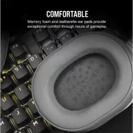   CORSAIR Vezetékes Headset, HS55 Gaming, Ultrakönnyű, Jack dugós, fehér