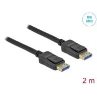   DELOCK kábel DisplayPort 2.0 male / male összekötő 10K 60Hz 54 Gbps 2m