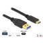 DELOCK kábel USB 10 Gbps Type-A > USB Type-C 3m