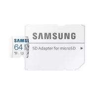   SAMSUNG Memóriakártya, EVO Plus microSDXC kártya, 64GB, UHS-I, U1, V10, A1, + SD Adapter, R160/W