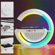   BLACKBIRD Bluetooth Hangszóró, vezeték nélküli telefontöltés, LED-es, Fehér