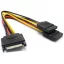 BLACKBIRD Tápkábel SATA 15 pin male to 2xSATA HDD