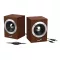 GENIUS 2.0 Hangszóró SP-HF280 3.5mm Jack+ USB 6 Watt Wood