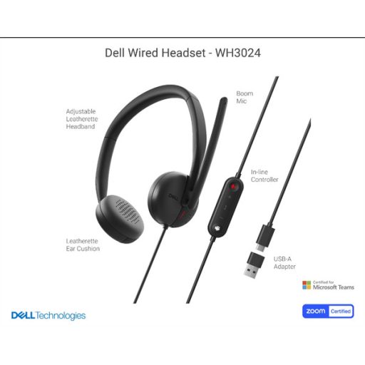 DELL Wired Headset WH3024