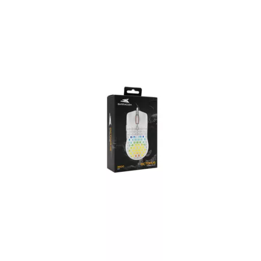BARACUDA W029906 OCTOPUS-W, BGM-022W gamer egér,7D, fehér, 3200 dpi
