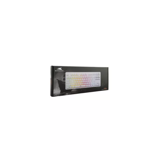 BARACUDA BGK-001114W fehér gamer billentyűzet, angol