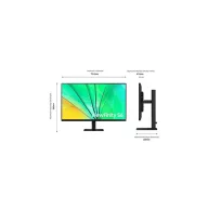   SAMSUNG IPS 100Hz monitor 32" S60D, 2560x1440, 16:9, 350cd/m2, 5ms, HDMI/DisplayPort/3xUSB, Pivot