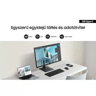   SAMSUNG IPS 100Hz monitor 32" S60UD, 2560x1440, 16:9, 350cd/m2, 5ms, HDMI/DisplayPort/3xUSB/1xUSB-C, Pivot