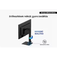   SAMSUNG IPS 100Hz monitor 32" S60UD, 2560x1440, 16:9, 350cd/m2, 5ms, HDMI/DisplayPort/3xUSB/1xUSB-C, Pivot