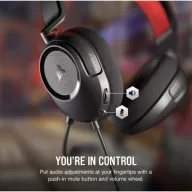   CORSAIR Vezetékes Headset, HS35 v2 Gaming, Multiplatform, carbon