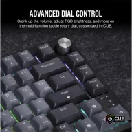   CORSAIR Vezeték Nélküli Billentyűzet Gaming, K65 PLUS 75%, Mechanikus, MLX Red switch, US, fekete