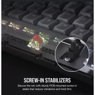   CORSAIR Vezeték Nélküli Billentyűzet Gaming, K65 PLUS 75%, Mechanikus, MLX Red switch, US, fekete