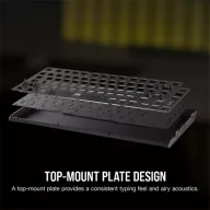   CORSAIR Vezeték Nélküli Billentyűzet Gaming, K65 PLUS 75%, Mechanikus, MLX Red switch, US, fekete