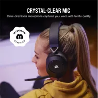   CORSAIR Vezetékes Headset, HS65 SURROUND Gaming, Dolby audio, carbon