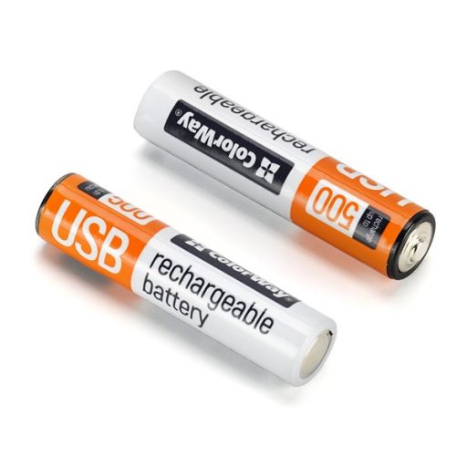 COLORWAY AAA újratölthető elem, USB-C 590 mAh 1.5B (Li-Polymer) (2pc.)