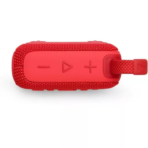 JBL Go 4 hordozható, vízálló, bluetooth hangszóró, vízálló, porálló, IP67, 7 óra üzemidő, piros