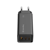   COLORWAY USB töltő adapter, GaN3 Pro Power Delivery (USB-A + 2 USB TYPE-C) (65W) fekete (CW-CHS039PD-BK)