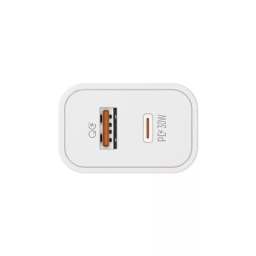COLORWAY USB töltő adapter, Power Delivery Port PPS USB (Type-C PD + USB QC3.0) (30W) white (CW-CHS037PD-WT)