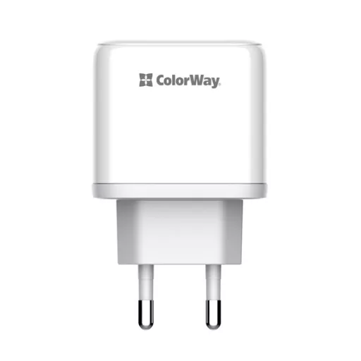 COLORWAY USB töltő adapter, Power Delivery Port PPS USB (Type-C PD + USB QC3.0) (45W) white (CW-CHS042PD-WT)