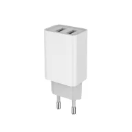   COLORWAY USB töltő adapter, 2USB AUTO ID 2.1A (10W) white (CW-CHS015-WT)