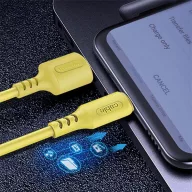   COLORWAY Kábel,  USB to Type-C (soft silicone) 2.4A 1m sárga