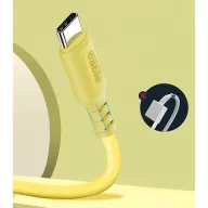   COLORWAY Kábel,  USB to Type-C (soft silicone) 2.4A 1m sárga