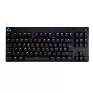   LOGITECH Billentyűzet - G Pro Lightspeed RGB Mechanikus Gaming Vezetékes TKL HUN, Fekete (Gravírozott)