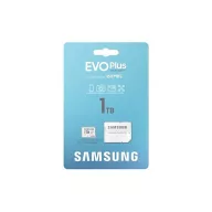   SAMSUNG Memóriakártya, EVO Plus microSDXC kártya, 1TB, UHS-1, U3, V30, A2, + SD Adapter, R160/W