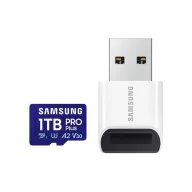  SAMSUNG Memóriakártya, PRO Plus + Reader microSDXC 1TB, CLASS 10, UHS-I, U3, V30, A2, R180/W130